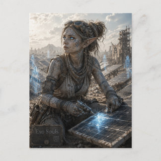 Determination / Solar Engineer / Ruined Solar Farm Postkarte