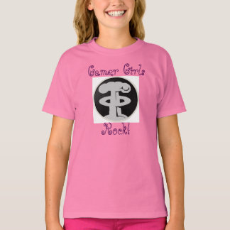 Deth Grip Gaming Gamer Girls Rock Kids T - Shirt