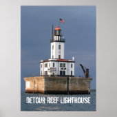 DeTour Reef Lighthouse Poster (Vorne)