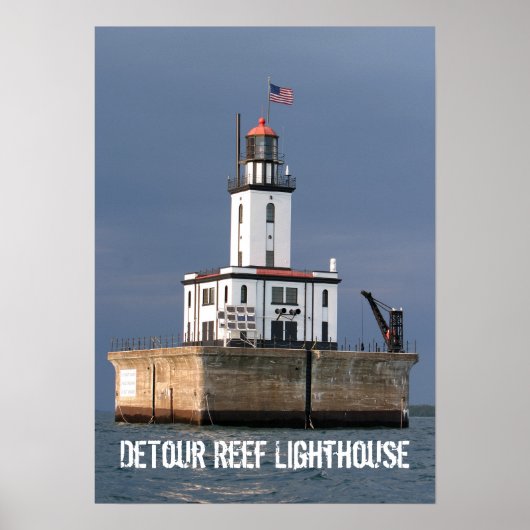 DeTour Reef Lighthouse Poster (Vorne)