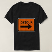 Detour Sign Simple Halloween Costume T-Shirt (Design vorne)