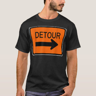 Detour Sign Simple Halloween Costume T-Shirt