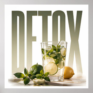Detox Luxus Wellness Redaktioneller Lifestyle Poster