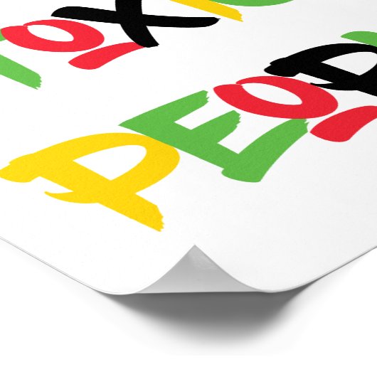 Detox Toxic People Poster (Ecke)