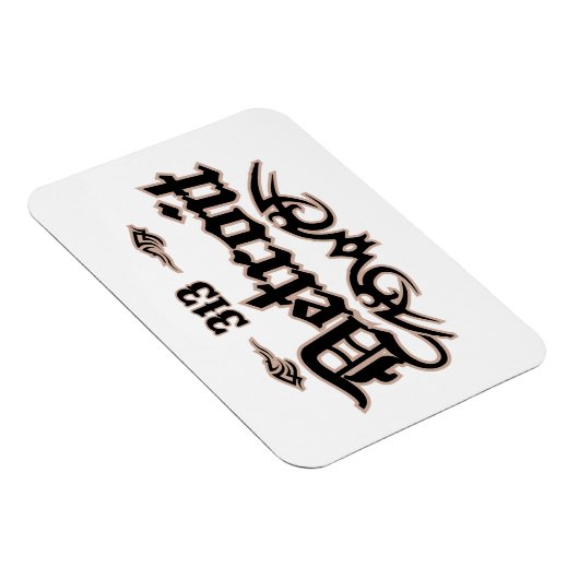 Detroit 313 magnet (Rechte Seite)