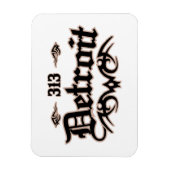 Detroit 313 magnet (Vertikal)