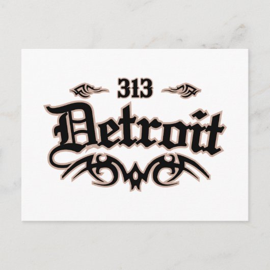 Detroit 313 postkarte (Vorderseite)