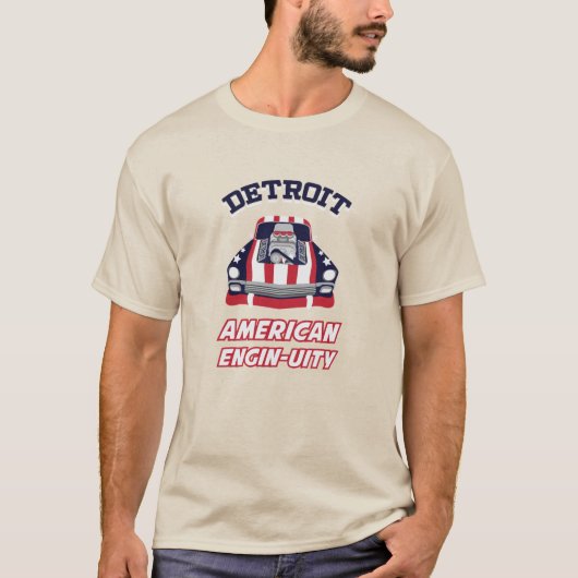 DETROIT - AMERIKANISCHER MOTORUITÄTST - Shirt (Vorderseite)
