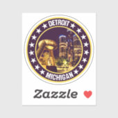 Detroit Aufkleber (Blatt)