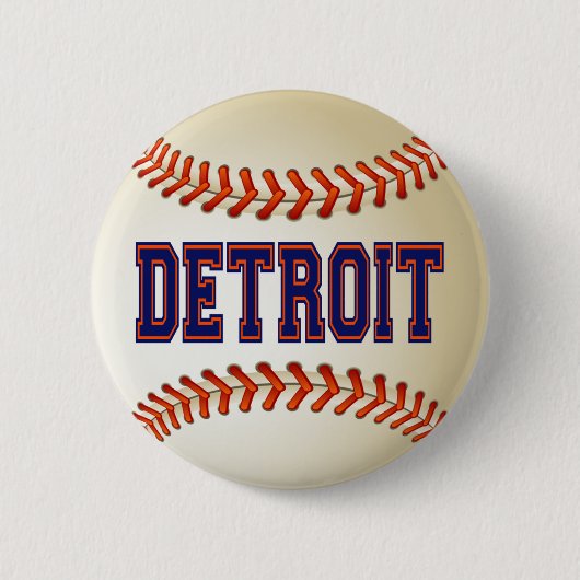 DETROIT-BASEBALL BUTTON (Vorderseite)