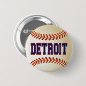 DETROIT-BASEBALL BUTTON (Vorne & Hinten)