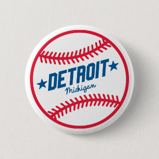 Detroit-Baseball Button