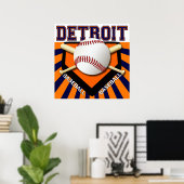 DETROIT BASEBALL POSTER (Heimbüro)