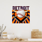 DETROIT BASEBALL POSTER (Küche)
