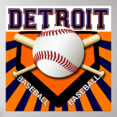 DETROIT BASEBALL POSTER (Vorne)