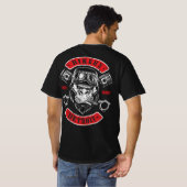 Detroit Biker Motorrad Chopper Gorilla T-Shirt (Schwarz voll)
