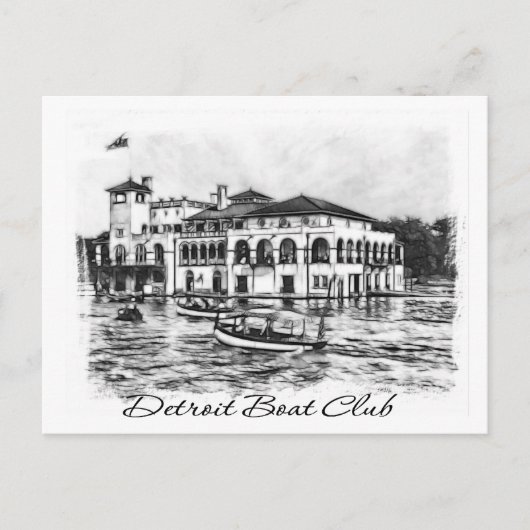 Detroit Boat Club Postkarte (Vorderseite)