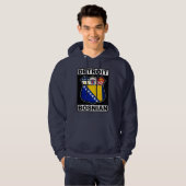 Detroit Bosnian American Design Hoodie (Vorne ganz)