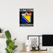 Detroit Bosnian American Poster (Heimbüro)