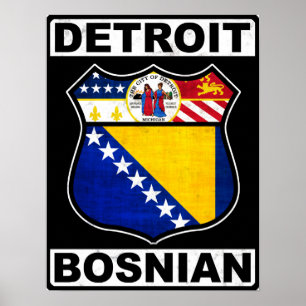 Detroit Bosnian American Poster