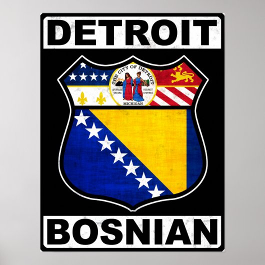 Detroit Bosnian American Poster (Vorne)