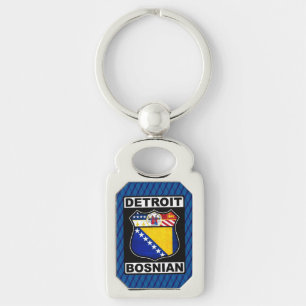 Detroit Bosnian American Schlüsselanhänger Keyring