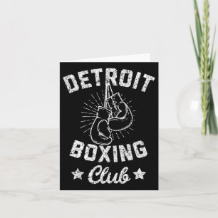 Detroit Boxing Club - Vintage Boxerloves Karte