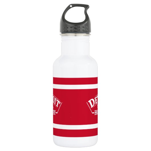 Detroit Builds Hockey 18oz Wasserflasche (Vorderseite)