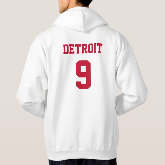 Detroit Builds Hockey Hooded Sweatshirt (Rückseite)