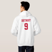Detroit Builds Hockey Hooded Sweatshirt (Schwarz voll)