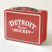 Detroit Builds Hockey - Red Lunch Box (Vorderseite)