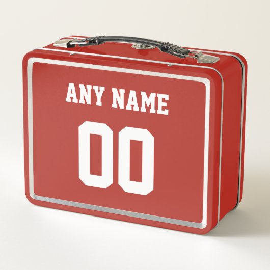 Detroit Builds Hockey - Red Lunch Box (Rückseite)