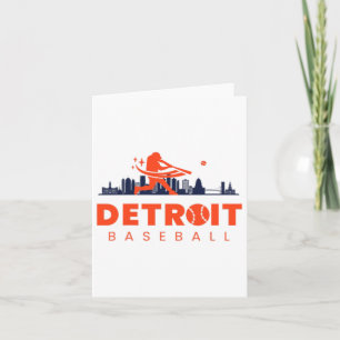 Detroit Bysebyll Vintage Minimalist Retro Bysebyll Karte