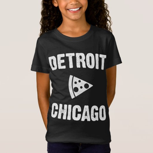 Detroit / Chicago Pizza T-Shirt (Vorderseite)