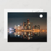 Detroit City Postkarte (Vorne/Hinten)