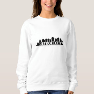 Detroit City Skycraper Skyline Sweatshirt