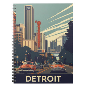 Detroit Classic City Notizblock