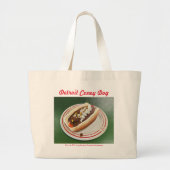 Detroit Coney Dog Tote Bag von Kenneth Hershenson Jumbo Stoffbeutel (Vorne)