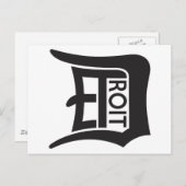 Detroit D Postkarte (Vorne/Hinten)