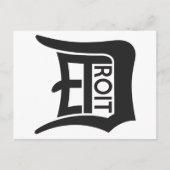 Detroit D Postkarte (Vorderseite)