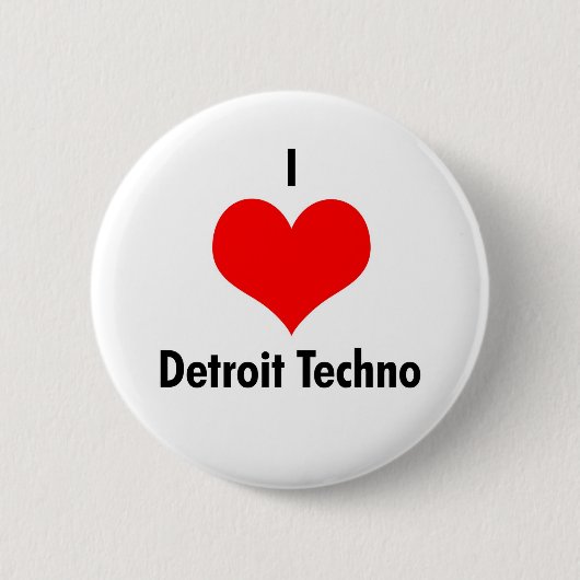 Detroit der Liebe I techno Button (Vorderseite)