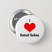 Detroit der Liebe I techno Button (Vorne & Hinten)