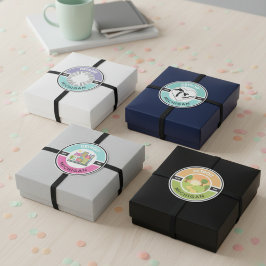 Detroit EST. 1701 Circle Stickers (Set 4) Aufkleber