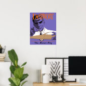 Detroit-Fahrplakat Poster (Heimbüro)