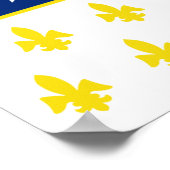 Detroit Flag Poster (Ecke)