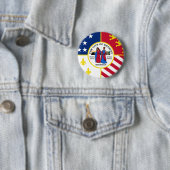 Detroit-Flagge Button (Beispiel)