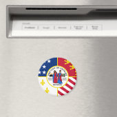 Detroit-Flagge Magnet (In Situ (Geschirrspüler))