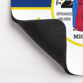 Detroit-Flagge Mousepad (Ecke)