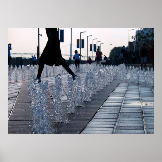 Detroit Flussseite #1 Poster (Vorne)