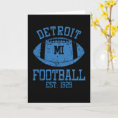Detroit Football Fan Geschenk Präsentation Idee Karte (Gelbe Blume)